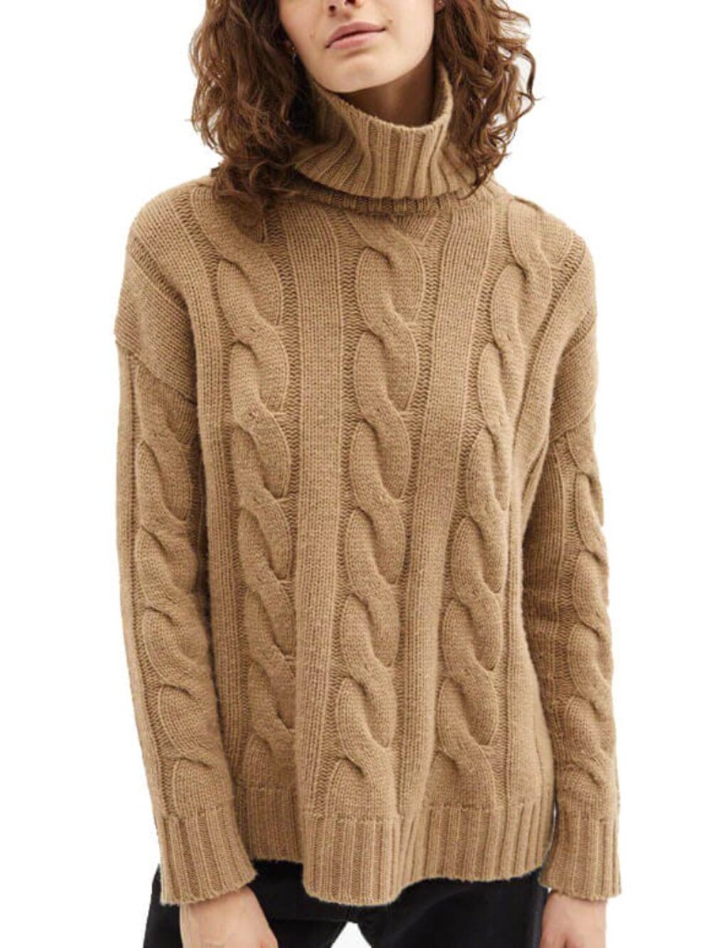 Nili Lotan Brynne Cable-knit Cashmere Sweater Size S